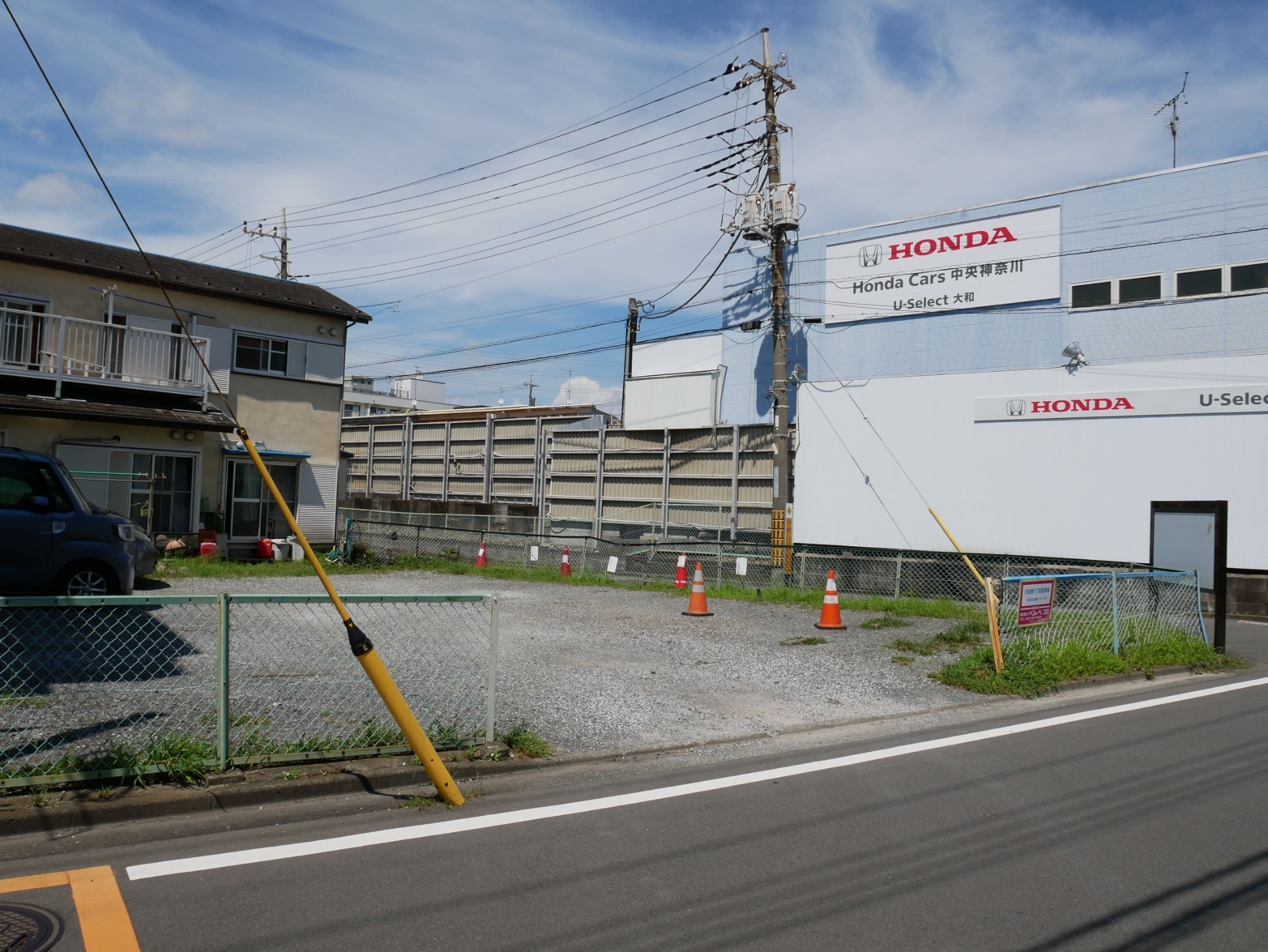 駐車場,プロムナード沿いに3台,大和市,耳鼻科,のぶきよ耳鼻咽喉科クリニック